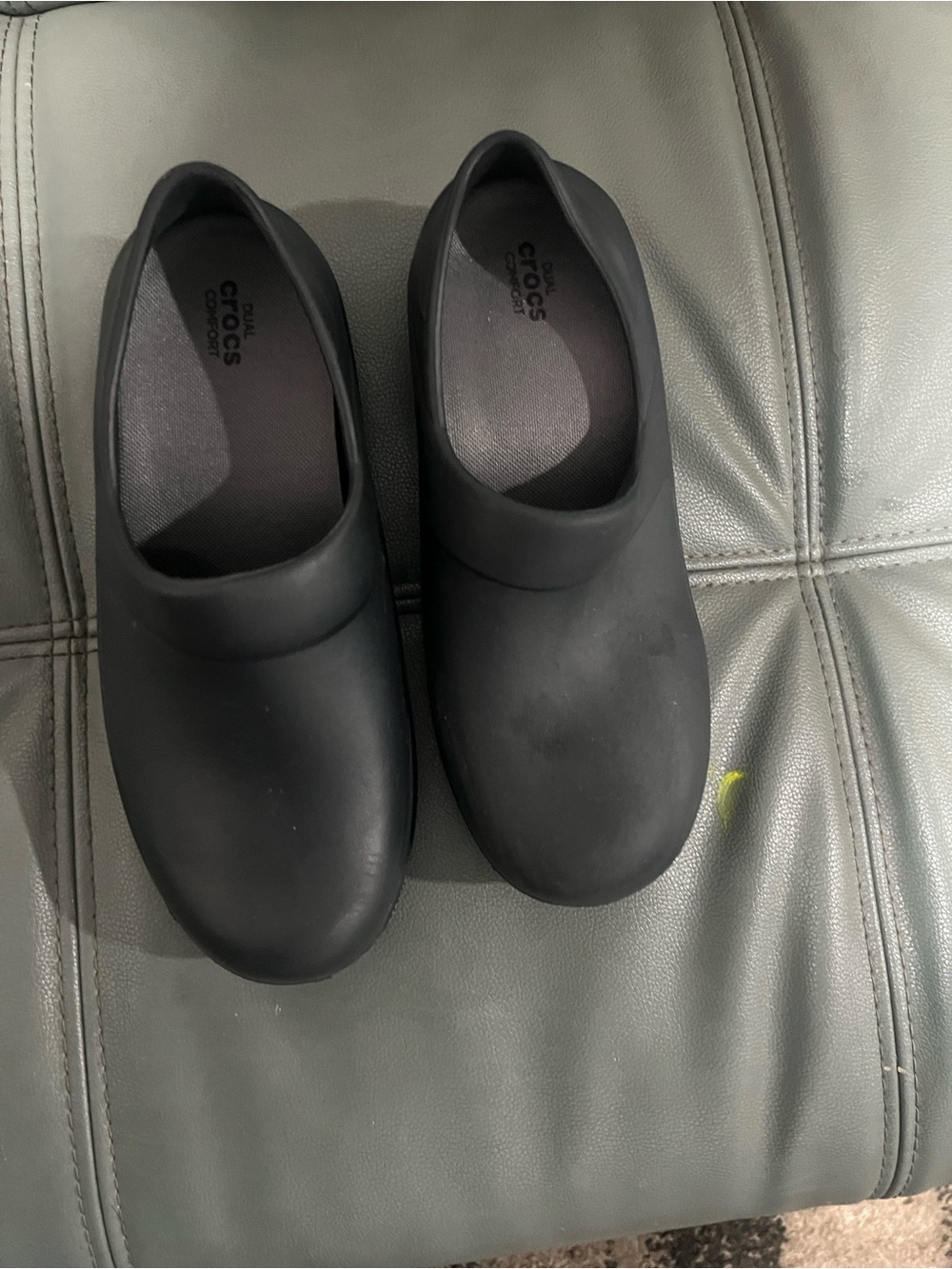 CROCS Solid Black Professional Slip-On Clogs